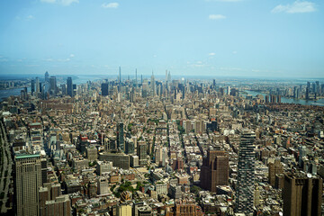 View of the Manhattan from the air