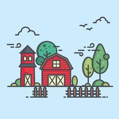 house in the night vector illustration 