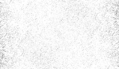 Abstract vector noise. Small particles of debris and dust. Distressed uneven background. Grunge texture overlay with fine grains isolated on white background. Vector illustration. EPS10.