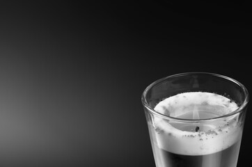 Burning Candle on dark background, RIP