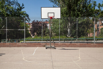 basketball hoop on the playground