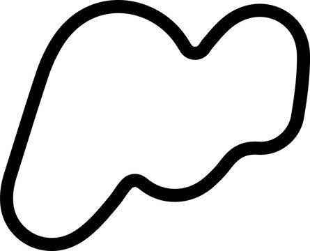 recommend clip art: Random black contour shapes. Blob shape. Organic abstract splodge element monochrome png. 