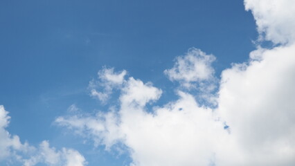 Summer blue sky cloud gradient light white background. The beauty is clear cloudy in the sun calm bright winter air background. Gloomy bright blue landscape in the environment daytime horizon view of 