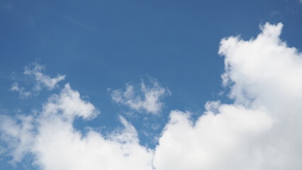 Summer blue sky cloud gradient light white background. The beauty is clear cloudy in the sun calm bright winter air background. Gloomy bright blue landscape in the environment daytime horizon view of 