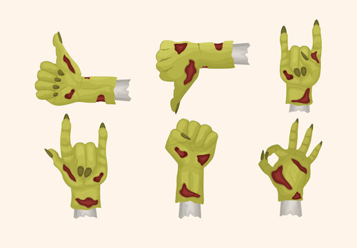 Zombie Hand Gestures for Halloween