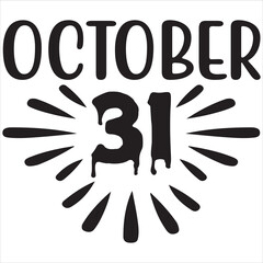 Obraz premium October 31