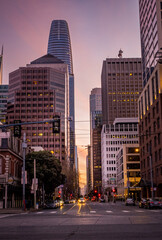 Downtown San Francisco Sunset