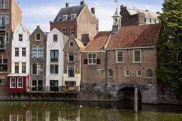 Fototapeta na wymiar Old historic district Delfshaven in the city of Rotterdam in the Netherlands.