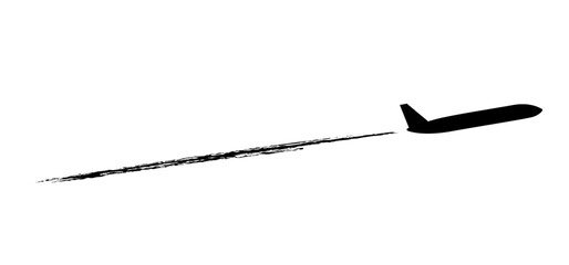 Soaring air plane line path. Take Off airplane, flight route with start point. Vector aircraft sign. Location pointer. Tracking, vacation, holliday. Travel pointer navigation. Tourism. Route Concept.