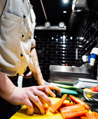 chef cooking in the restaurant