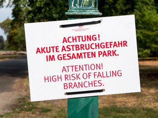 Astbruchgefahr
