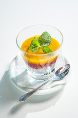 Coconut Milk Chia Pudding with fruits