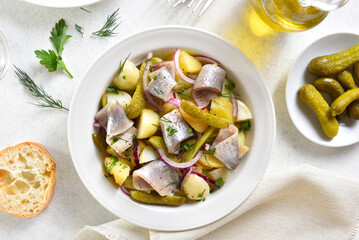Herring and potato salad