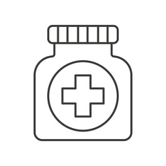 Medicine concept line icon. Simple element illustration. Medicine concept outline symbol design from medical set. Can be used for web and mobile on white background