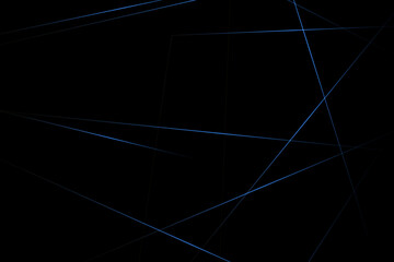 Abstract black with blue lines, triangles background modern design. Vector illustration EPS 10.