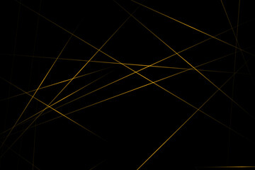 Abstract black with gold lines, triangles background modern design. Vector illustration EPS 10.