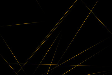 Abstract black with gold lines, triangles background modern design. Vector illustration EPS 10.