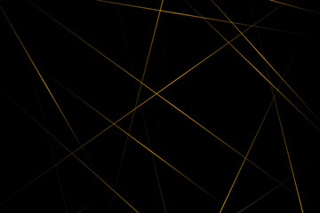 Abstract black with gold lines, triangles background modern design. Vector illustration EPS 10.