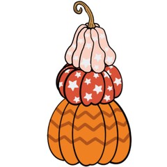 Set of pumpkin on white background, Happy Fall Yall PNG