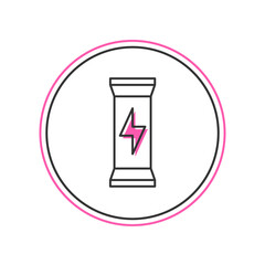 Obraz premium Filled outline Sports nutrition bodybuilding proteine power drink and food icon isolated on white background. Vector