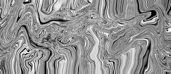 black and white liquid mixed