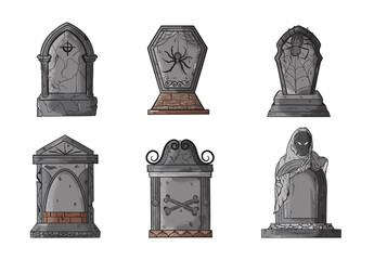 Tombstone Headstone Grave Illustration