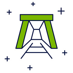 Filled outline Mine entrance icon isolated on white background. Vector