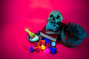 Composition for Halloween or Day of the Dead.
with space to insert text