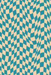 psychedelic geometric pattern with squares. Optical illusion background. Vector illustration