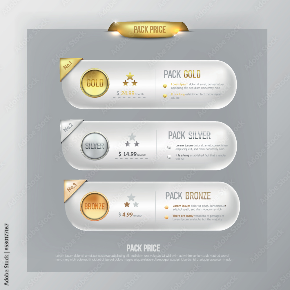 Wall mural button web price table pack on background color black 27