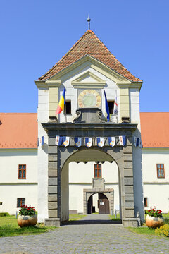 Miercurea Ciuc, Romania - Szekler Museum of Ciuc, Mikó Castle from the 17th century, which houses the ethnographic museum