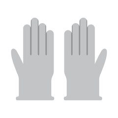 Hand gloves medical colored icon. Simple colored element illustration. Hand gloves medical concept symbol design from medical set. Can be used for web and mobile on white background on white backgroun