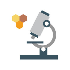 Lab, equipment, microscope colored icon. Simple colored element illustration. Lab, equipment, microscope concept symbol design from medical set. Can be used for web and mobile on white background on w