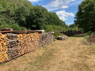 Wood piles