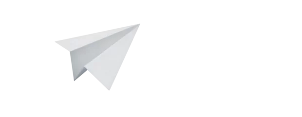 Türaufkleber Paper plane on transparent background png © Jess rodriguez