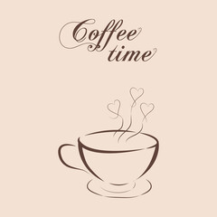 Coffee banner flyer poster social media advertisement illustration