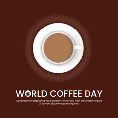 Coffee banner flyer poster social media advertisement illustration