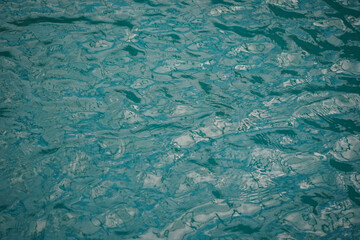 Blue water ripples