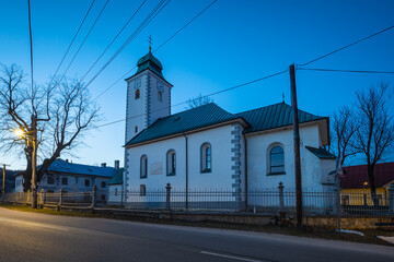 Church in Klastor pod znievom village in Turiec region, Slovakia.