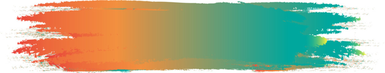 Fototapeta na wymiar Turquoise brush stroke isolated on white background. Trendy brush stroke vector for turquoise ink paint, grunge backdrop, dirt banner, watercolor design and dirty texture. Brush stroke vector