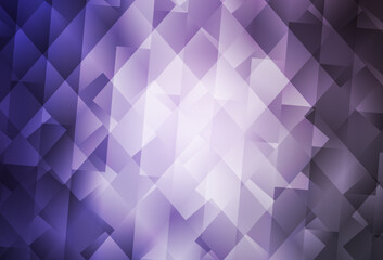 Fototapeta premium Light Purple vector background with rectangles.