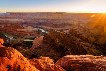 Colorado River from Dead Horse national park viewpoint , Utah, USA