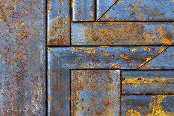 rusty metal of various shapes