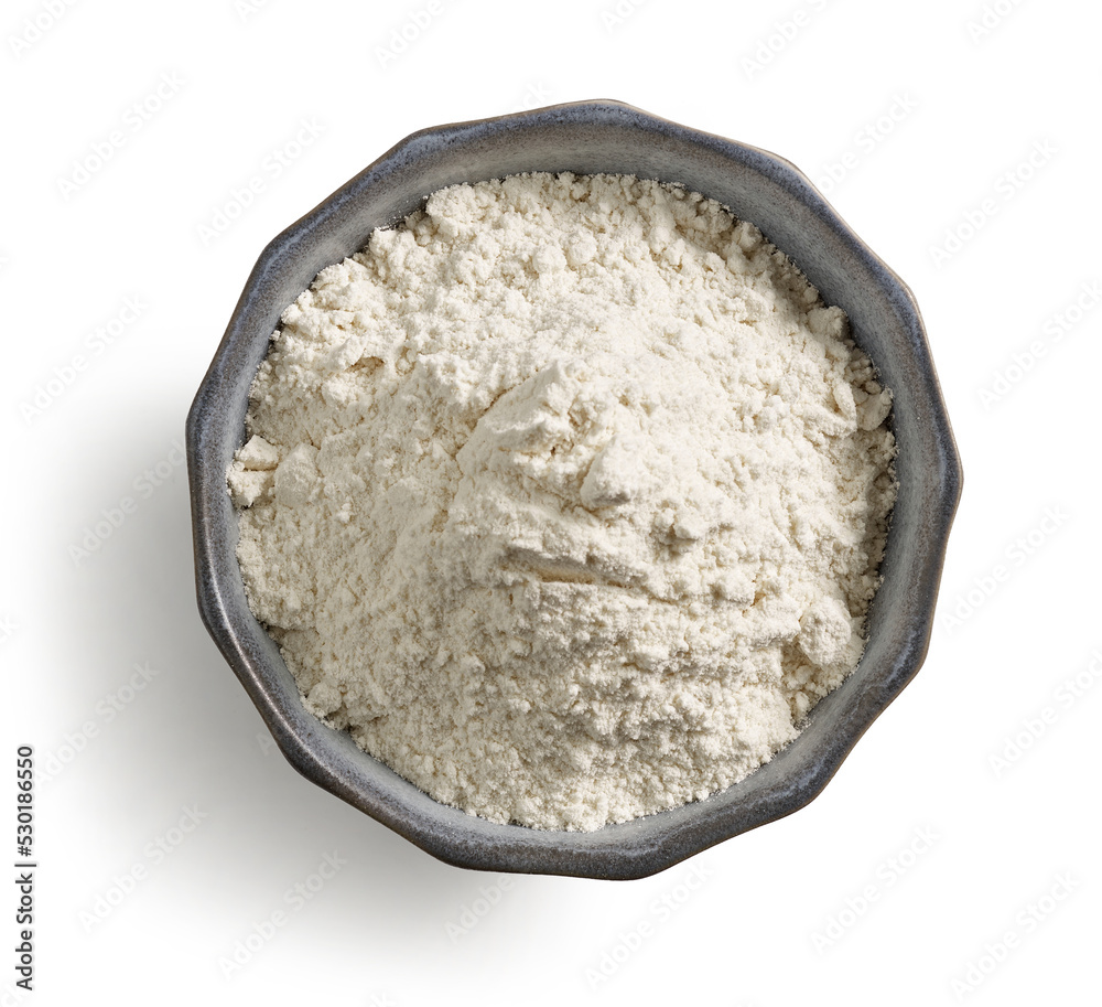 Sticker bowl of flour