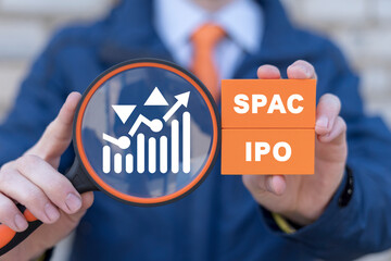 Concept of SPAC vs IPO. SPAC Special Purpose Acquisition Company.