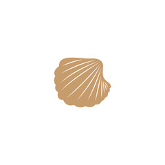 Beautiful shell icon logo design