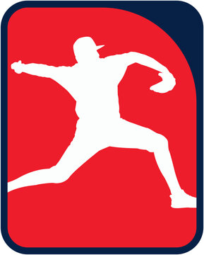 Baseball player silhouette
