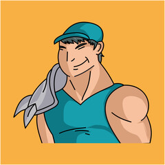 Illustration of a man