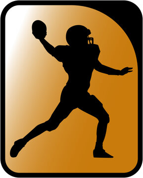 Rugby player illustration