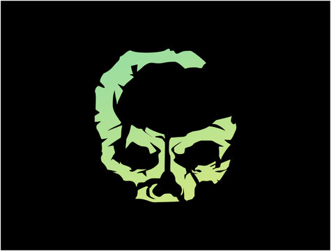 Abstract skull illustration